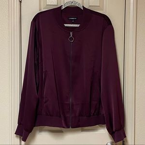 Maroon Bomber Jacket